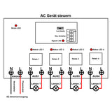 1000M Funkreichweite Funkfernschalter 230V mit 4 Kanäle 10A AC Ausgang (Modell 0020222)