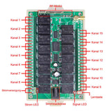 15 Kanäle Funkrelais Sender Empfänger mit DC 12V/24V Eingang & 5 Modi (Modell 0020038)
