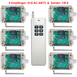 AC 10A Ausgang Fernbedienung Schalter mit Eins Sender Kontrolle Sechs Empfänger (Modell 0020458)