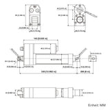 Wasserdicht IP67 Linearantrieb 200mm Hub Geräuscharmer Elektrischer Linearaktuator (Modell 0041936)