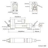 Wasserdicht IP67 Linearantrieb 100mm Hub Geräuscharmer Elektrischer Linearaktuator (Modell 0041934)