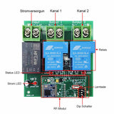 2-Kanal 15000 Fuß Wasserdichter Funkfernbedienung Schalter 30A AC Ausgang für Pumpe (Modell 0020137)