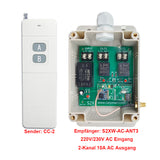 2-Kanal 5km AC 220V/230V Außen Funkschalter für AC-Beleuchtungsgeräte