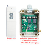 2-Kanal 5km Potentialfreier Funkschalter-DC 6V/9V/12V/24V 10A Relaisausgang