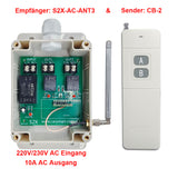 2-Kanal 1000m AC 220V/230V Fernsteuerung Empfänger für AC Geräte
