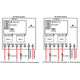 2-Kanal Funk Schalter Set mit 5000 Meter Reichweite 10A Potentialfreier Ausgang (Modell 0020691)