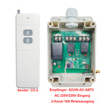 2-Kanal Funkschalter Set mit 5KM Reichweite 10A Potentialfreier Ausgang