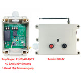 220V 230V AC Eingang Funkschalter mit 5km Reichweite-DC Strom Auslösung