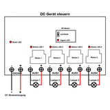 4 Kanäle 30A Hochleistungs Fernbedienung Schalter DC Ausgang Eingang (Modell 0020473)