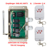 4 Kanäle Beleuchtung Lichtschalter 230V AC Ausgang für Wechselstromgeräte