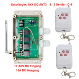4 Kanäle Lichtschalter mit Fernbedienung 10~80V DC Eingang für DC Geräte