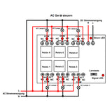 6 Kanäle 1000m Funkschalter mit DC Eingang 30A Potentialfreier Ausgang (Modell 0020070)