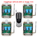 AC 230V Funkschalter Relaisausgang mit 8-Kanal Sender & Vier Empfänger