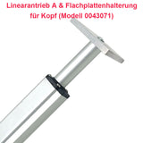 Elektrischer Linearantrieb A - Fester Kopfemontage Flache Platten Halterung (Modell 0043071)