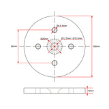 Elektrischer Linearantrieb C / F - Fester Kopfemontage Rundscheibenhalterung (Modell 0043075)