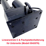Elektrischer Linearantrieb C - Fester Unterseite Montage Quadratische Flache Platten Halterung (Modell 0043076)