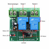 Funkfernschalter Set 30A DC Ausgang mit Eins 6-Kanal Sender & Drei Empfänger (Modell 0020751)