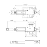 Hub 10mm Kleiner Elektrischer Linearantrieb perfekt für Kleine DIY-Projekte (Modell 0041741)