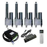 Vier 50MM-600MM 8000N Linearantriebe Industrie Synchronisierung