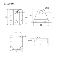 Halterung Befestigungsbügel G für Elektrischer Linearantrieb (Modell 0043010)