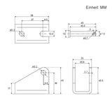 Halterung Befestigungsbügel J für Elektrischer Linearantrieb (Modell 0043152)
