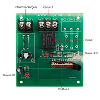 1-Kanal 10A Potentialfreier Ausgang DC Eingang Funkfernschalter Set (Modell 0020194)