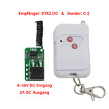 1 Kanal 433MHz DC 6~36V Fernsteuerung Schalter mit 10s Verzögerungsmodus