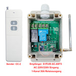 1-Kanal AC 220/230V 5km Fernbedienung Schalter 30A Potentialfr. Ausg.
