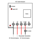 1-Kanal DC 5~28V Zeitschalter mit Einstellbare Verzögerungszeit 20 Sekunden (Modell 0020099)