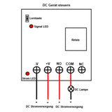 1-Kanal DC 5~28V Zeitschalter mit Einstellbare Verzögerungszeit 20 Sekunden (Modell 0020099)