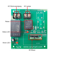 1-Kanal Funk Wandschalter Lichtschalter für AC 220V/230V Glühlampe (Modell 0020545)