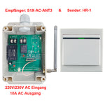 1-Kanal Funk Wandschalter Lichtschalter für AC 220V/230V Glühlampe