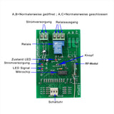 1 Kanal Hohe Reichweite DC 30A Zeitschaltuhr Schalter mit 0~99h Verzögerungszeit (Modell 0020653)