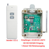 1-Kanal Potentialfreier Funkschalter mit 5km Reichweite 10A Relaisausgang