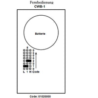 1 Knopf 50 Meter Fernbedienung / Funksender Wasserdicht (Modell 0021092)
