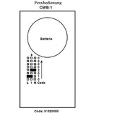 1 Knopf 50 Meter Fernbedienung / Funksender Wasserdicht (Modell 0021092)