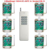 10A Relaisausgang Funkschalter mit Eins Sender Kontrolle Sechs Empfänger (Modell 0020409)