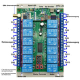 12-Kanal DC 9~28V Fernsteuerungsset mit Potentialfreier Ausgang für Beleuchtung Außenbereich (Modell 0020033)