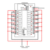12-Kanal DC 9~28V Fernsteuerungsset mit Potentialfreier Ausgang für Beleuchtung Außenbereich (Modell 0020033)