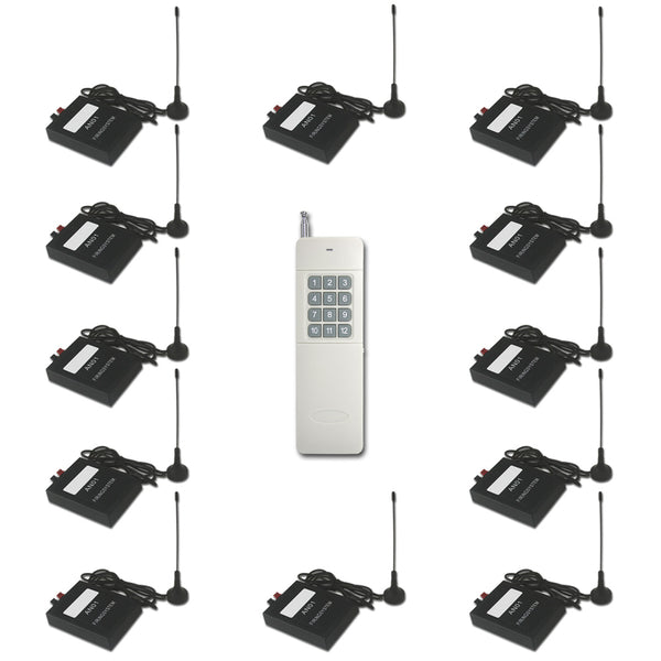 12 Kanäle 1km Zündsystem für Feuerwerk - Eins Sender & Zwölf Empfänger