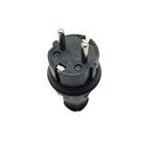 16A IP44 Wasserdichter Schalter mit deutschem Standard Stecker und Steckdose (Modell 0020717)
