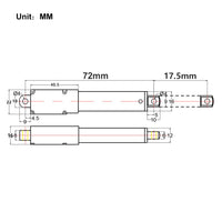 188N 17.5mm Kurzhub Linearantrieb Micro Elektrischer Linearaktuator (Modell 0041642)