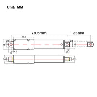 188N 25mm Kurzhub Linearantrieb Micro Elektrischer Linearaktuator (Modell 0041647)