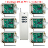 DC 10A Ausgang Fernsteuerungsschalter mit Eins Sender Kontrolle Sechs Empfänger (Modell 0020493)