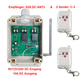 2-Kanal DC 10A Funk Lichtschalter mit Sender & Empfänger für DC lampe