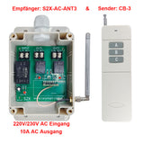 2-Kanal 1000m AC 220V/230V Fernsteuerung Empfänger für AC Geräte