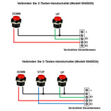 Fernschalter mit Zeitverzögerung für Linearantrieb & Gleichstrommotor Motorsteuerung (Modell 0020088)