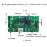 1 Kanal DC 10A 1000m Funk Zeitschaltuhr mit Fernbedienung Verzögern 0s~99h (Modell 0020350)