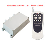 2 Kanäle AC Motor Funkfernbedienung Schalter mit Wasserdichtes Gehäuse