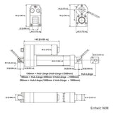 3500N Elektrischer Linearantrieb Wasserdicht mit Linearaktor Fernbedienung (Modell 0043084)